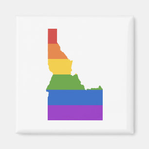Gay Map of USA   State of Idaho Magnet