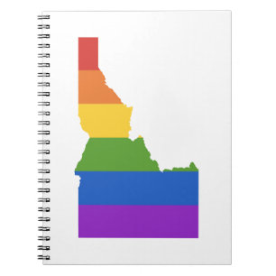 Gay Map of USA   State of Idaho Notebook