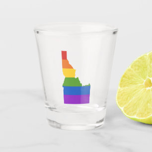 Gay Map of USA   State of Idaho Shot Glass