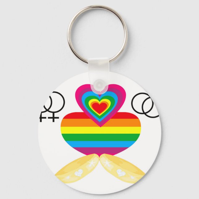 gay marriage keychain (Front)