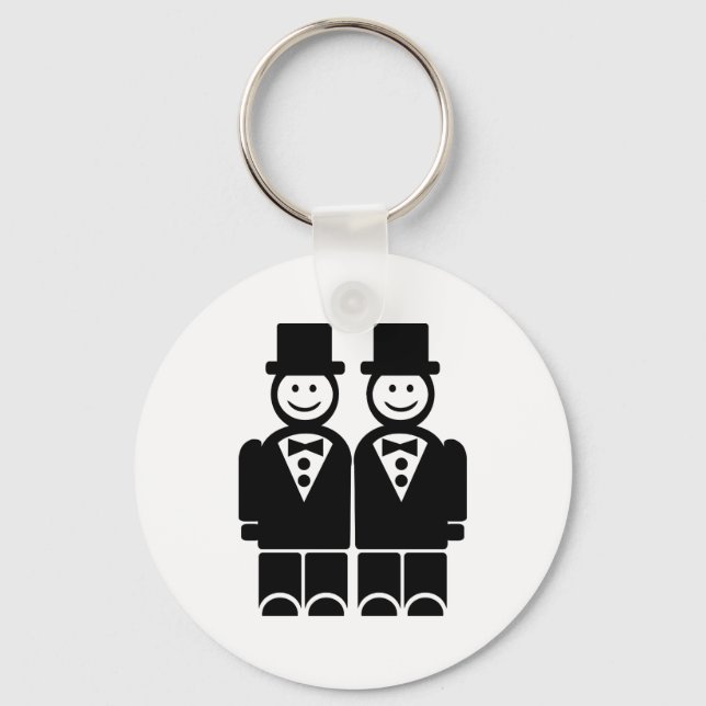 Gay Marriage Keychain (Front)