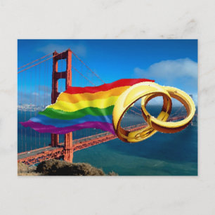 Gay Marriage San Francisco Postcard