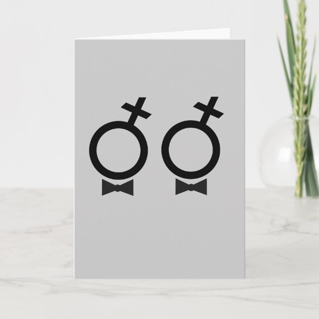 Gay Marriage T-shirt Card (Front)