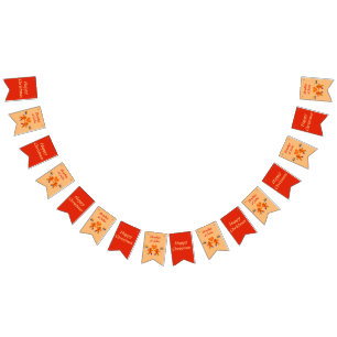 Gay Men Christmas Gingerbread Couple Custom Bunting Flags