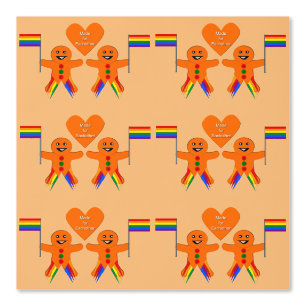 Gay Men Christmas Gingerbread Couple Wallpaper