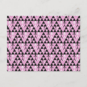 Gay Men Icon Art pattern Postcard