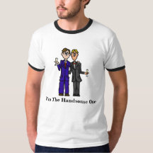 Gay Men in Suits Handsome T-shirt Customize It!