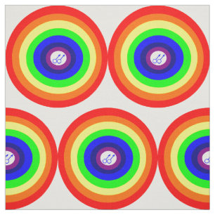Gay Men Round Rainbow Craft Fabric