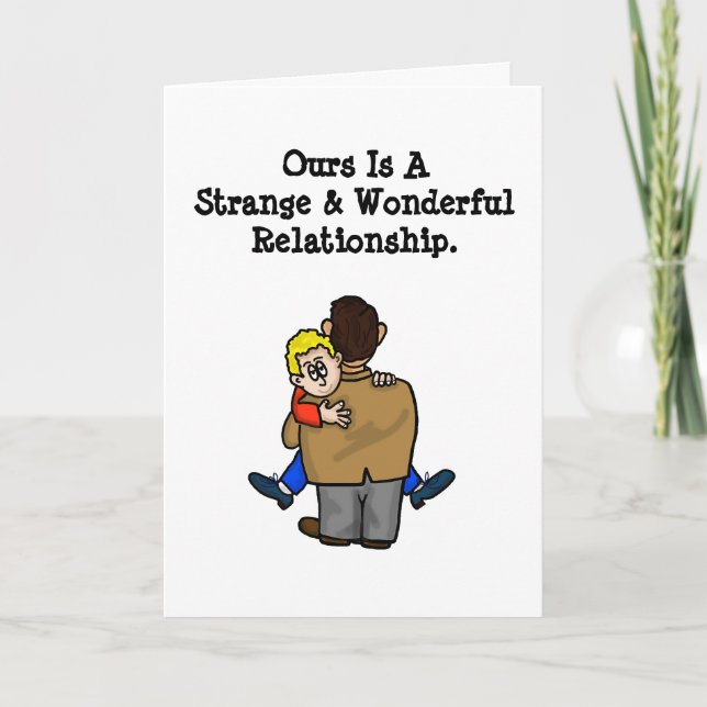 Gay Men Strange Wonderful Valentine's Day Card (Front)