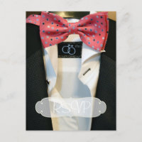 Gay Men Wedding Invitation RSVP with Photo