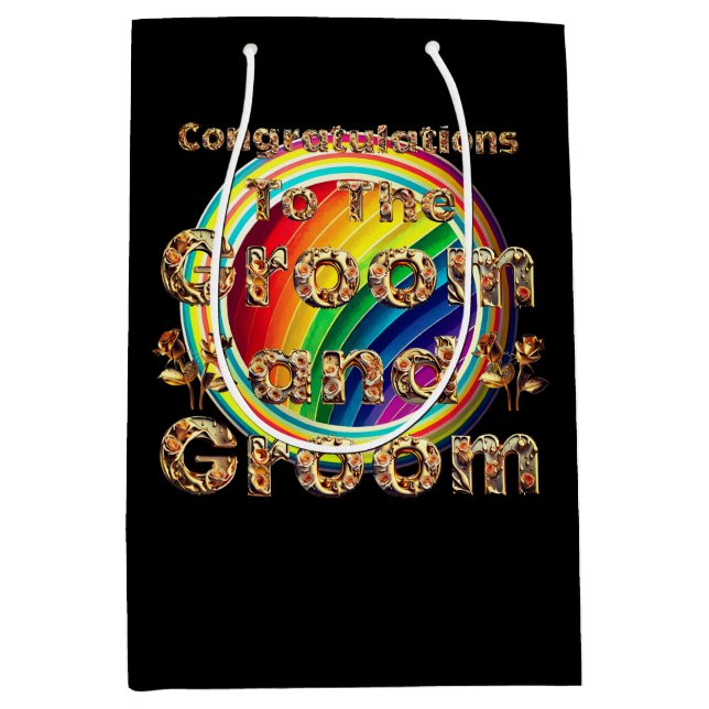 Gay Men's Wedding Gift Bag (Front)