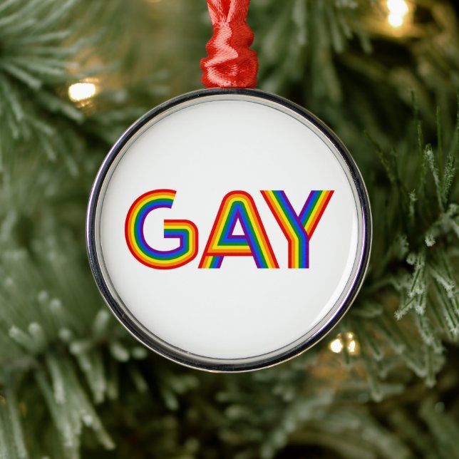 GAY METAL ORNAMENT (Tree)