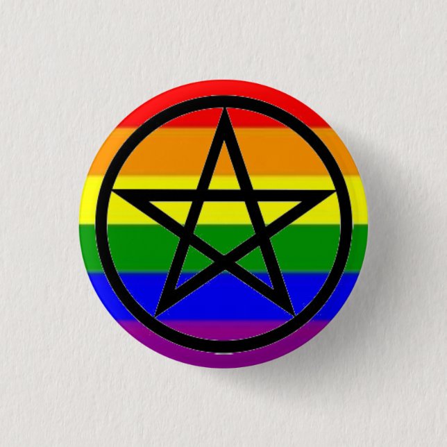 Gay Pagan 1 Inch Round Button (Front)
