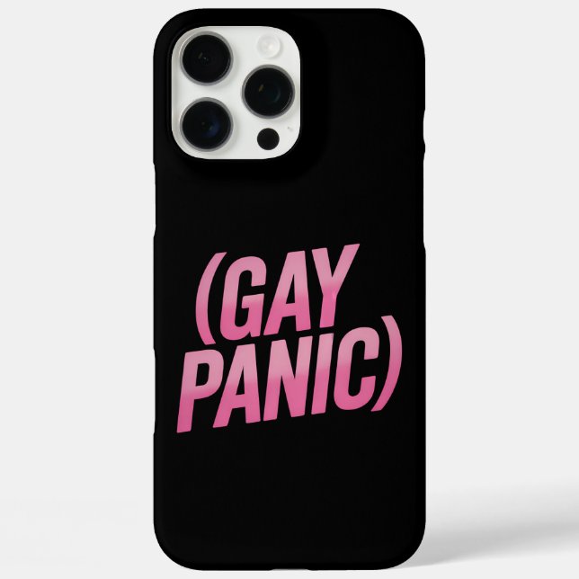 Gay Panic LGBTQ Protest Pride Case-Mate iPhone Case (Back)