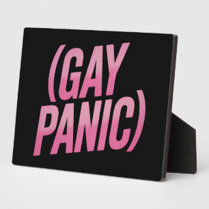 Gay Panic LGBTQ Protest Pride Plaque