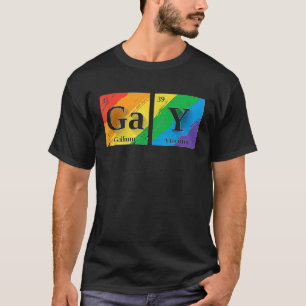 Gay Periodic Elements  For Gay Friend Men LGBT Sci T-Shirt