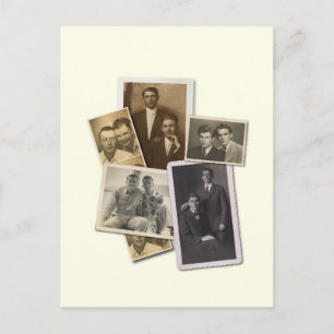 Gay post cards with handsome vintage portraits