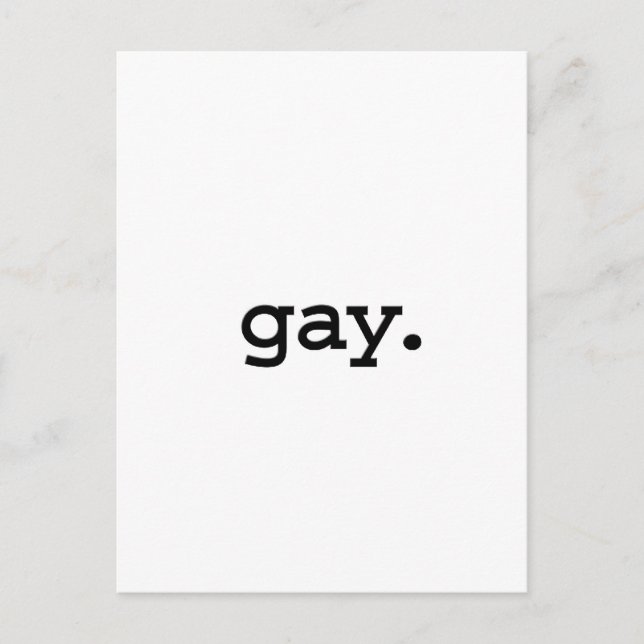 gay. postcard (Front)