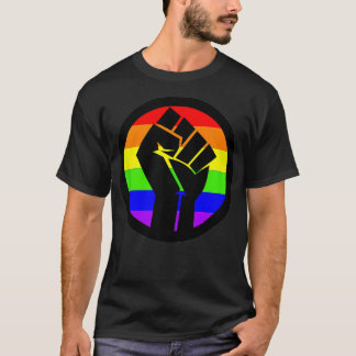 Gay Power Gay Pride Rainbow Fist T-Shirt