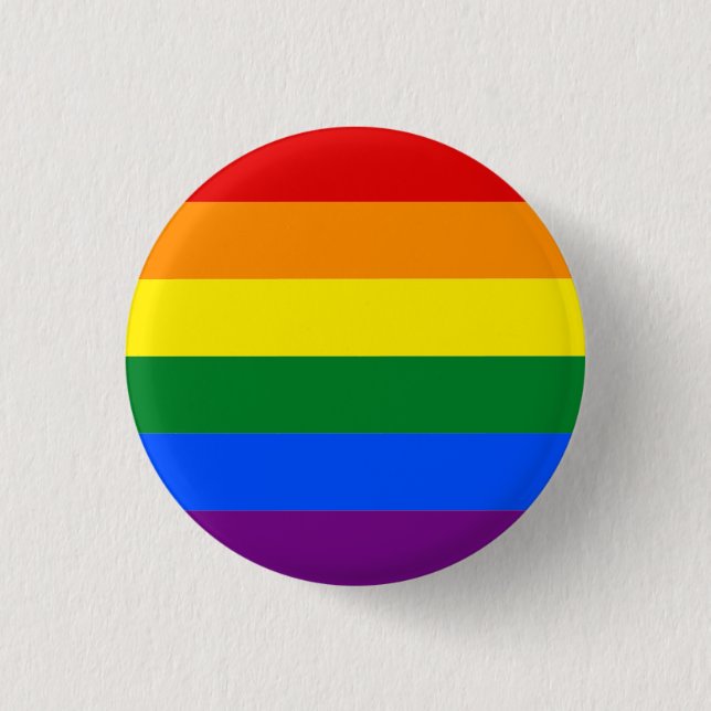 Gay Pride 1 Inch Round Button (Front)