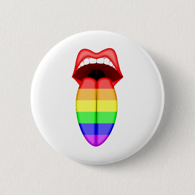 Gay Pride 2 Inch Round Button (Front)