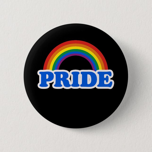 GAY PRIDE 2 INCH ROUND BUTTON (Front)