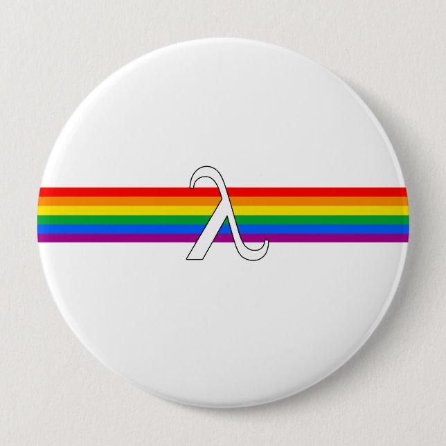 Gay Pride Activism 4 Inch Round Button (Front)