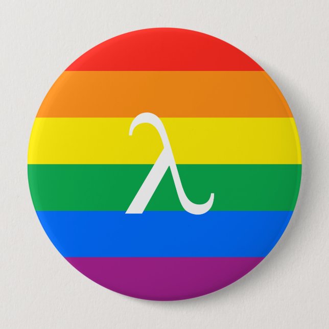 Gay Pride Activism 4 Inch Round Button (Front)