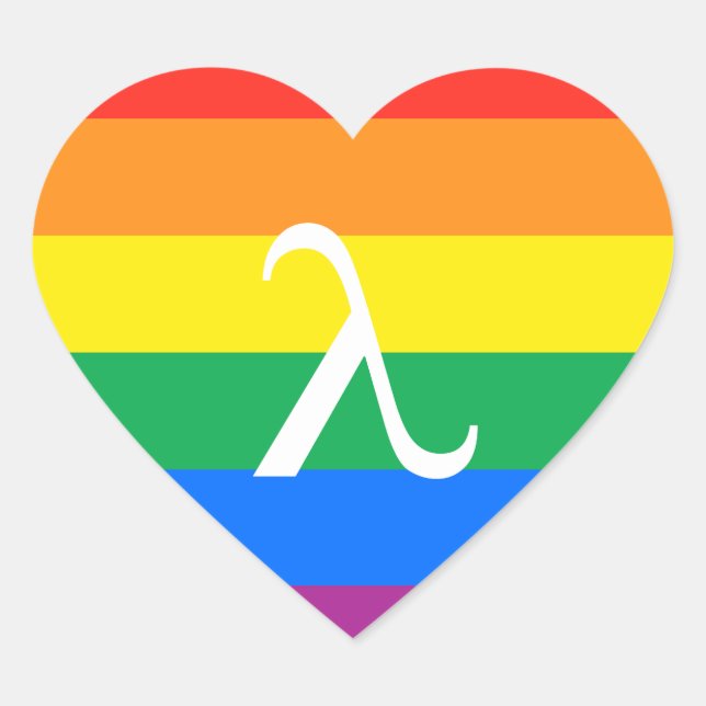 Gay Pride Activism Heart Sticker (Front)