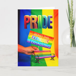 Gay Pride All Occasion, 5" x 7" Folded Card