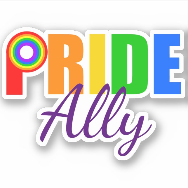 Gay Pride Ally LGBTQ Rainbow Alliance (Front)