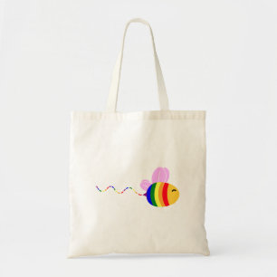 Gay Pride Bee Tote Bag