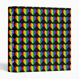 Gay Pride Binder Custom Rainbow Love Photo Album