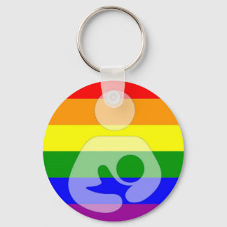 Gay Pride Breastfeeding / Nursing Keychain