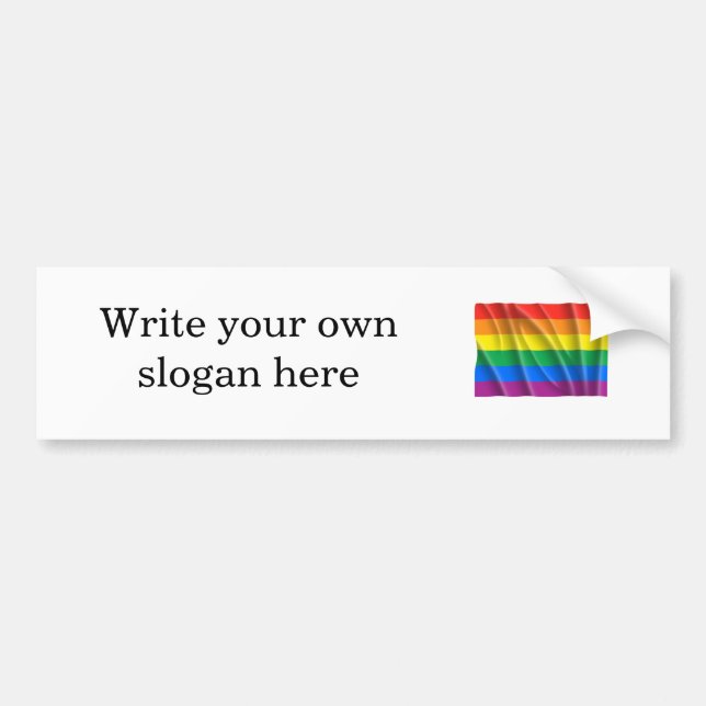Gay Pride Bumper Sticker (Front)