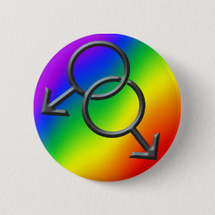 Gay Pride Buttons Rainbow Man Love Buttons Gifts