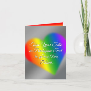 Gay Pride Cards Personalized Rainbow Love Cards
