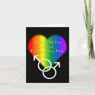 Gay Pride Cards Personalized Rainbow Love Cards