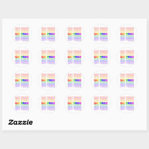 Gay Pride Classic Round Sticker