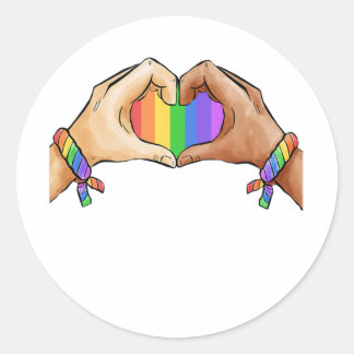 Gay Pride Clothing Lgbt Rainbow  Classic Round Sticker