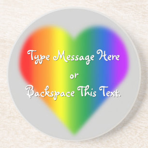 Gay Pride Coaster Custom Gay Pride Drink Coasters