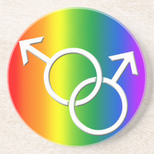 Gay Pride Coaster Custom Gay Pride Drink Coasters