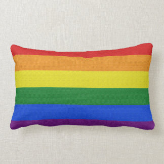 Gay pride colour  Lumbar Pillow