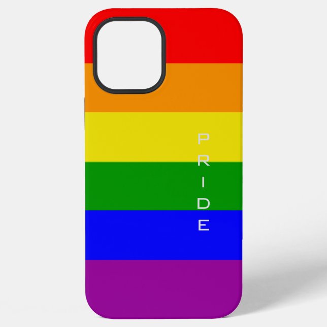 Gay Pride Colours Rainbow Flag Pride iPhone Case (Back)