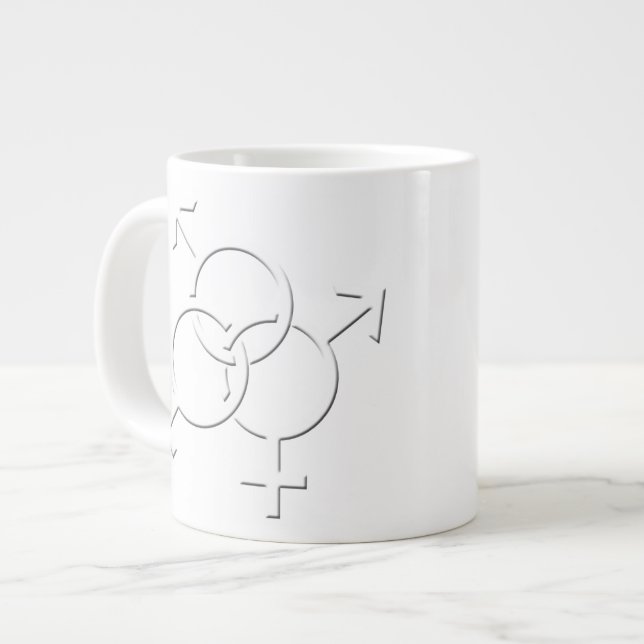 Gay Pride Cups Mugs Custom Same-Sex Love Mug (Front Left)