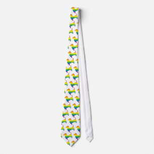 Gay Pride Dachshund/Wiener Tie