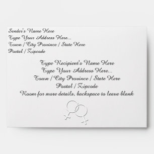 Gay Pride Envelopes Personalized Same-Sex Love