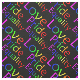 Gay Pride Fabric Rainbow Love Fabric Pride Fabric