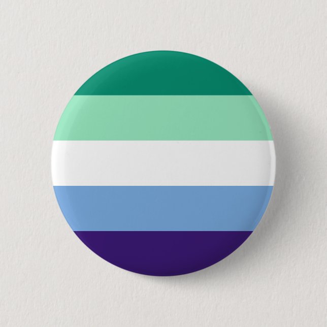 Gay Pride Flag 2 Inch Round Button (Front)
