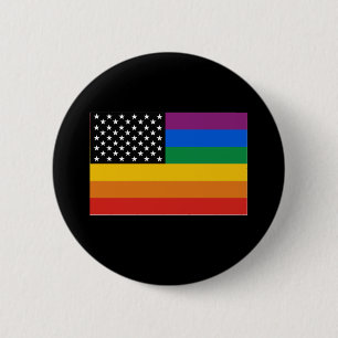 Gay Pride Flag 2 Inch Round Button